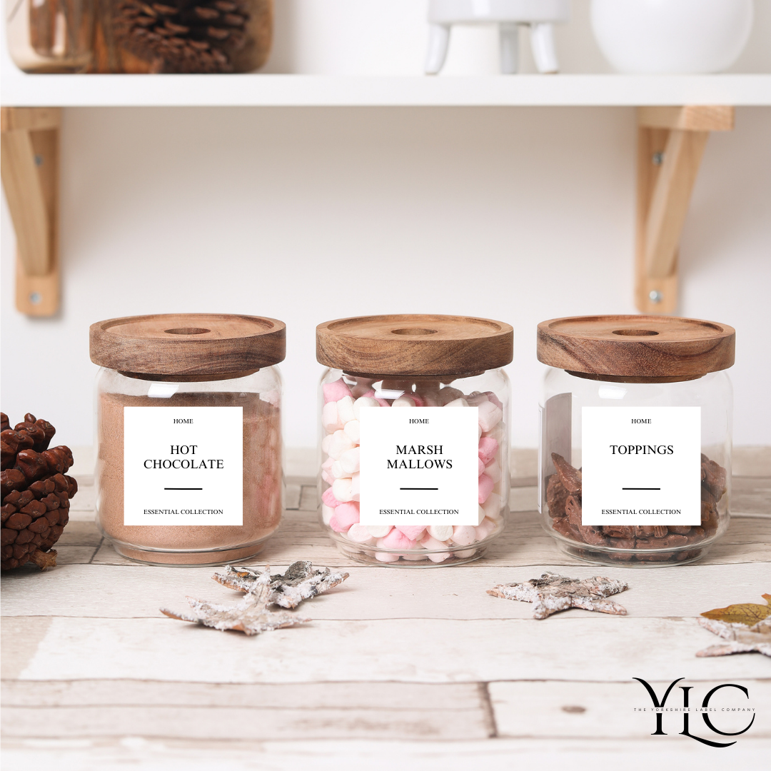 Yorkie Labels Personalised Organisation Labels | Design 2 Small 50mm x 50mm ...