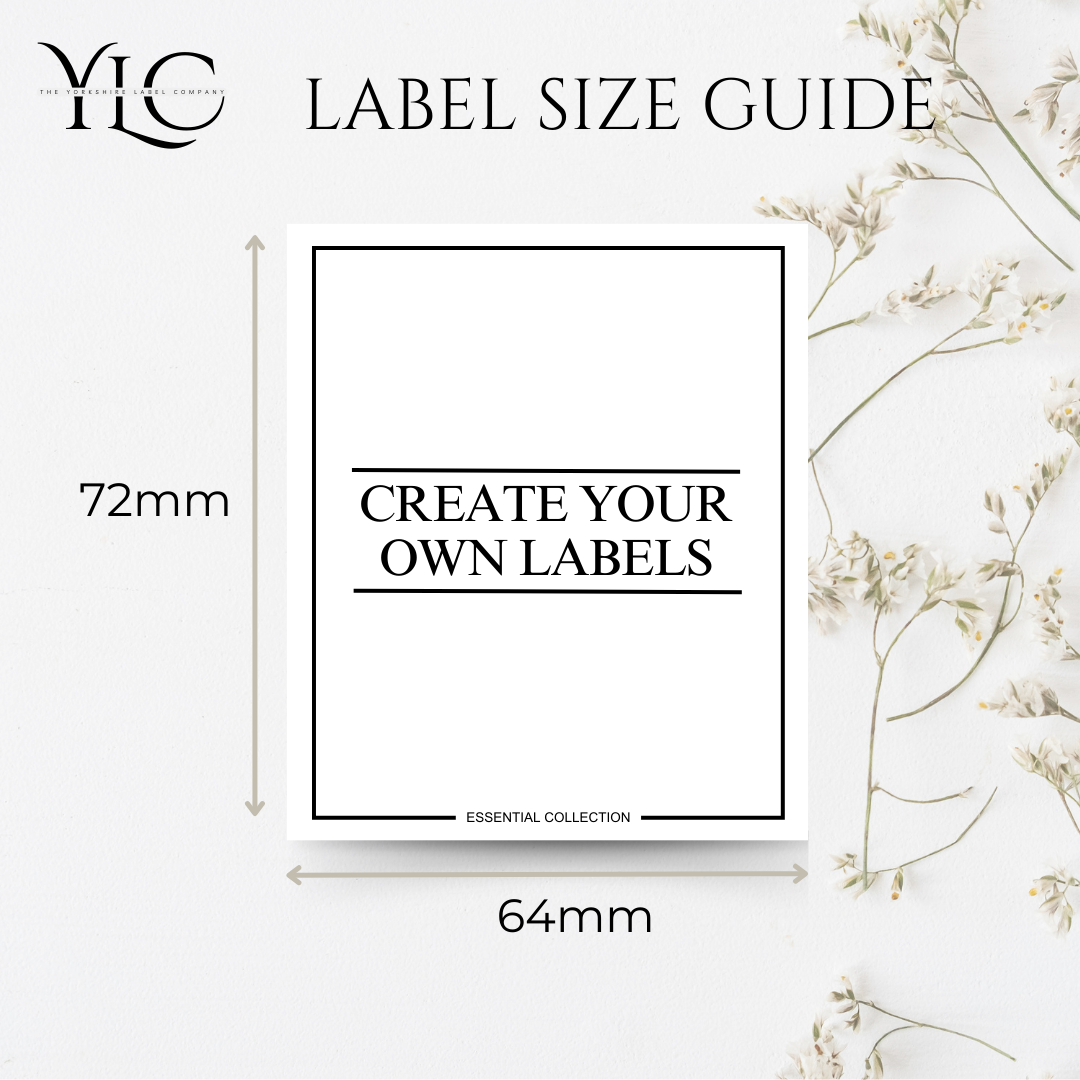Yorkie Labels Personalised Organisation Labels | Design 1 Large 72mm x 64mm ...