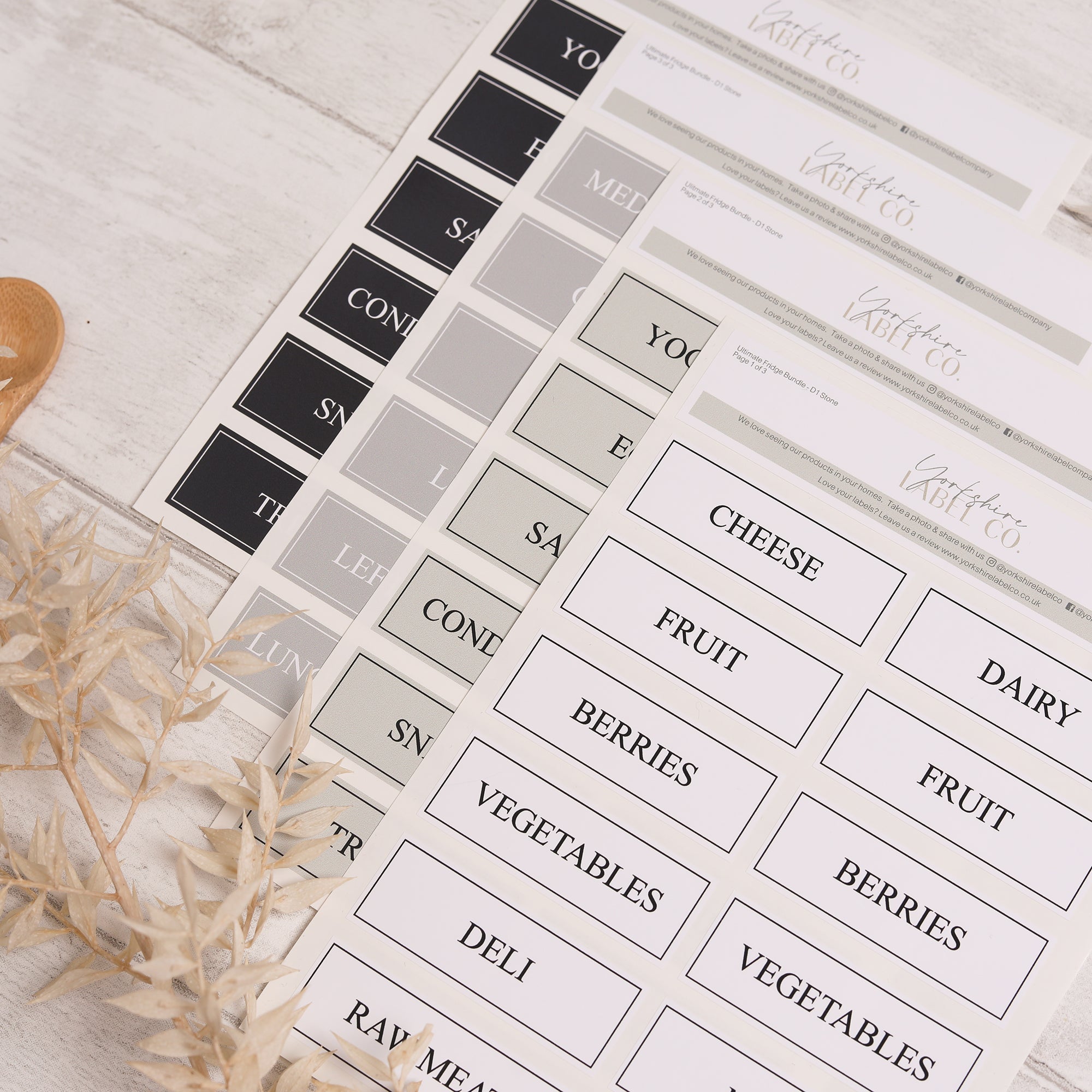 Yorkie Labels Fridge Label Bundle | Design 1 – Yorkshire Label Company