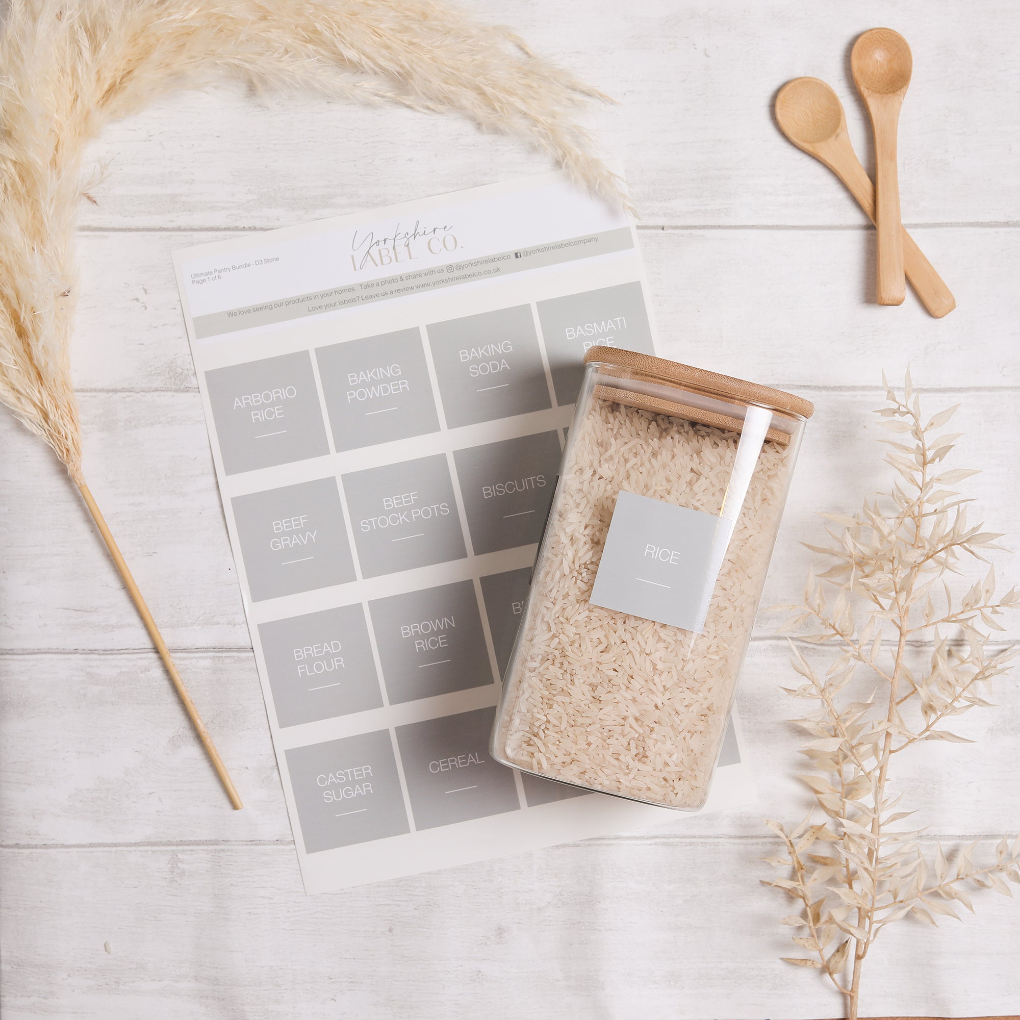 Bundle Pack Label Ultimate Pantry Organisation Label Bundle - 96 Pack (Design 3 ...