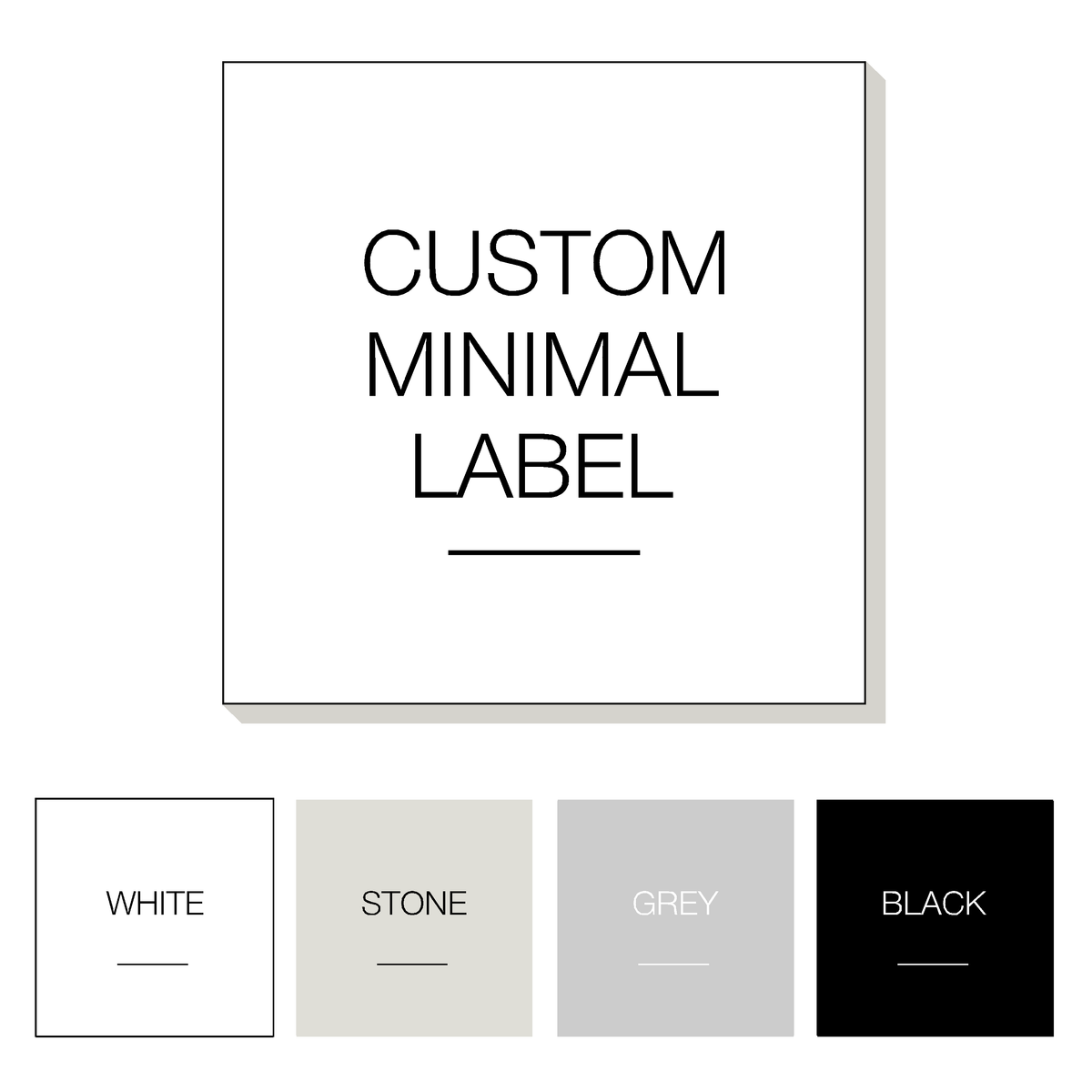 Custom Minimal Label (DESIGN 3) – Yorkshire Label Company